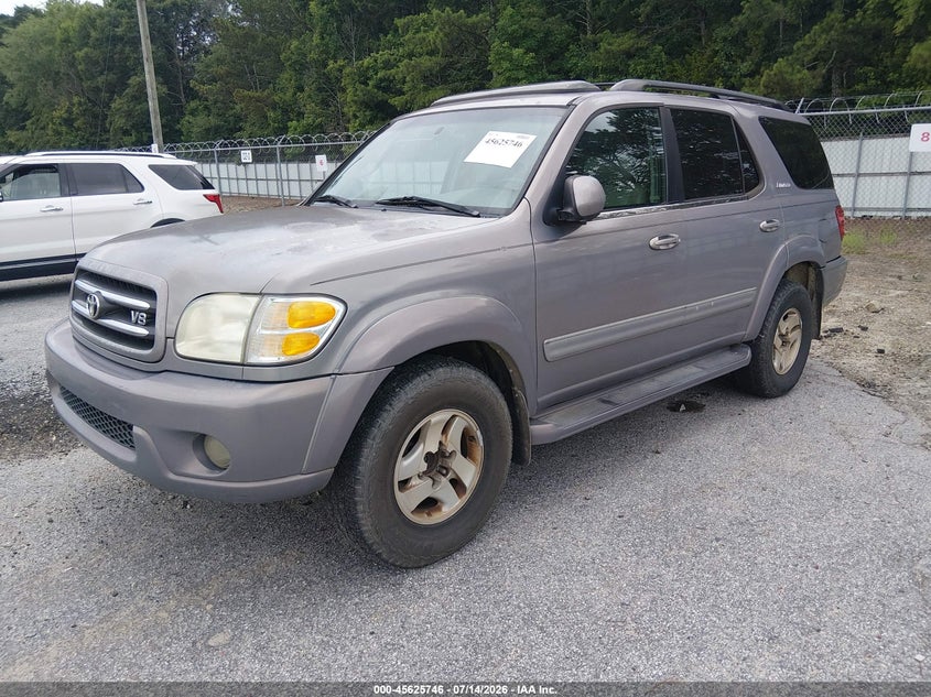 2001 Toyota Sequoia VIN 5TDZT38A41S018156 IAAI salvage auction — NORMAL WEAR, Clear, sold $850 on 2026-07-30 (photo 2)