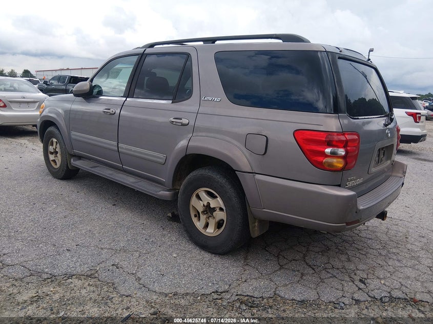 2001 Toyota Sequoia VIN 5TDZT38A41S018156 IAAI salvage auction — NORMAL WEAR, Clear, sold $850 on 2026-07-30 (photo 3)