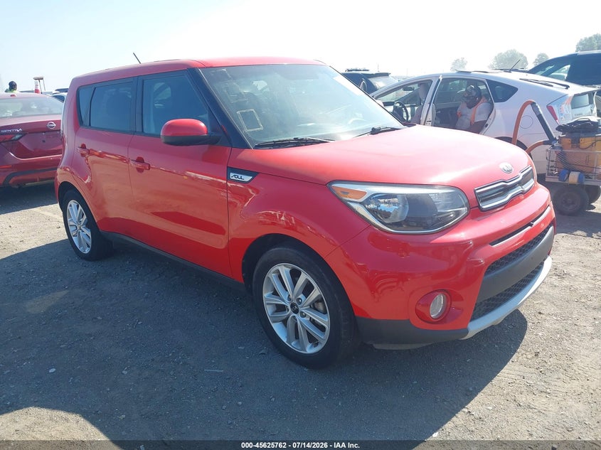2019 Kia Soul VIN KNDJP3A53K7005229 IAAI salvage auction — LEFT FRONT, Clear (Arkansas), sold $1,875 on 2026-07-29 (photo 1)