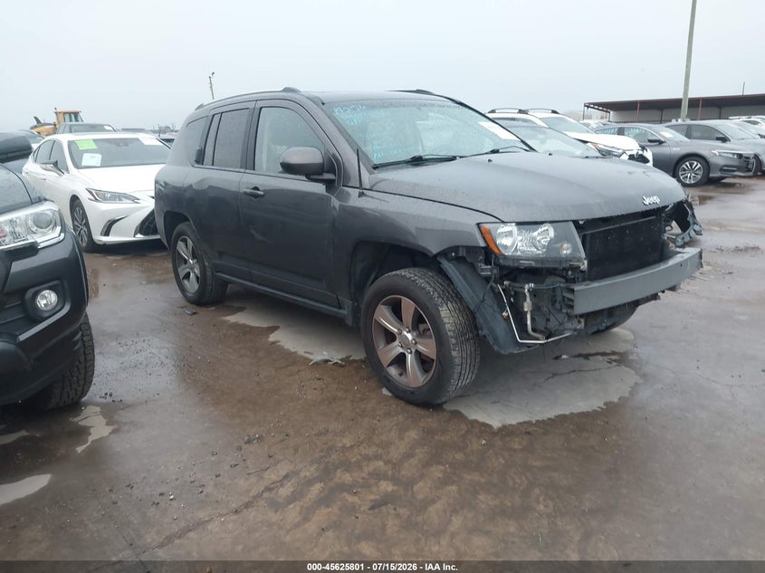 2017 Jeep Compass VIN 1C4NJDEB9HD193550 IAAI salvage auction — FRONT END, Original (Texas), sold $1,150 on 2026-10-03 (photo 1)