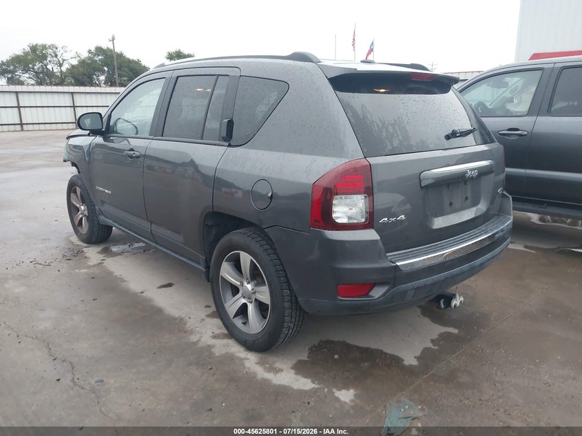 2017 Jeep Compass VIN 1C4NJDEB9HD193550 IAAI salvage auction — FRONT END, Original (Texas), sold $1,150 on 2026-10-03 (photo 3)