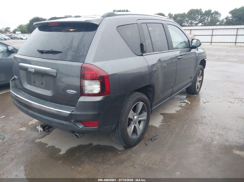 2017 Jeep Compass VIN 1C4NJDEB9HD193550 IAAI salvage auction — FRONT END, Original (Texas), sold $1,150 on 2026-10-03 (photo 4)
