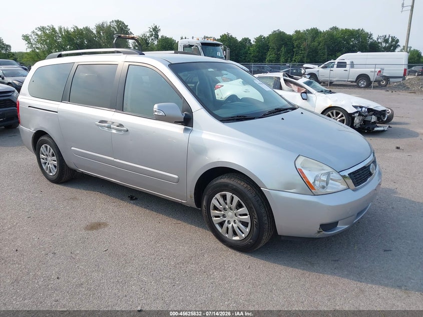 2011 Kia SEDONA VIN KNDMG4C72B6406665 IAAI salvage auction — LEFT REAR, Mv-907A (New York), sold $625 on 2026-07-28 (photo 1)