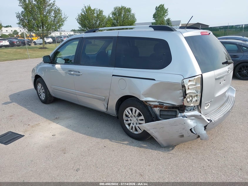 2011 Kia SEDONA VIN KNDMG4C72B6406665 IAAI salvage auction — LEFT REAR, Mv-907A (New York), sold $625 on 2026-07-28 (photo 3)