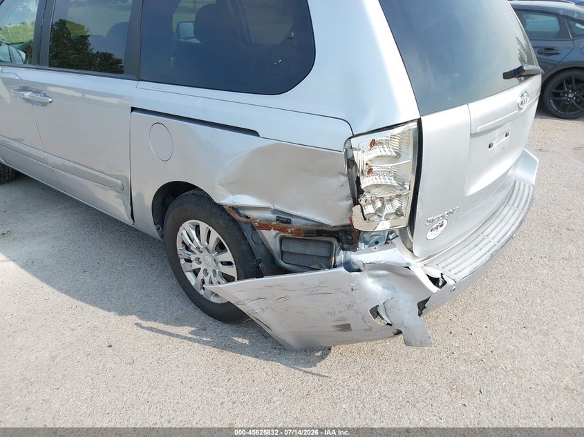 2011 Kia SEDONA VIN KNDMG4C72B6406665 IAAI salvage auction — LEFT REAR, Mv-907A (New York), sold $625 on 2026-07-28 (photo 6)