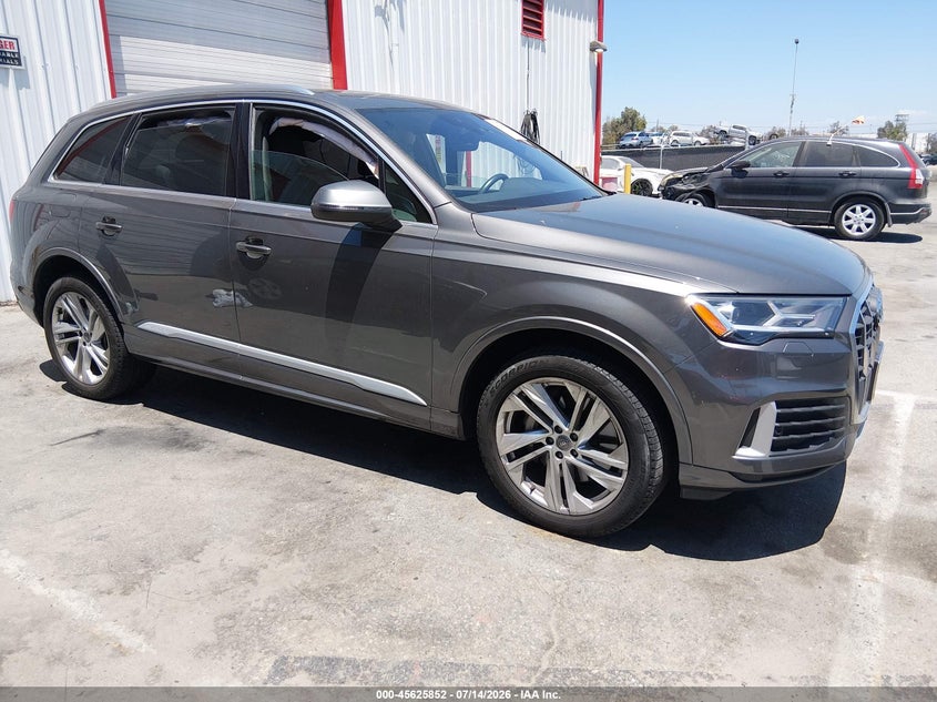 2020 Audi Q7 VIN WA1AJAF75LD009585 IAAI salvage auction — SIDE, Salvage Title, sold $13,700 on 2026-08-07 (photo 1)