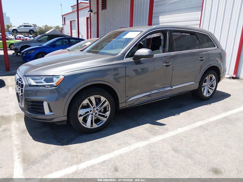 2020 Audi Q7 VIN WA1AJAF75LD009585 IAAI salvage auction — SIDE, Salvage Title, sold $13,700 on 2026-08-07 (photo 2)