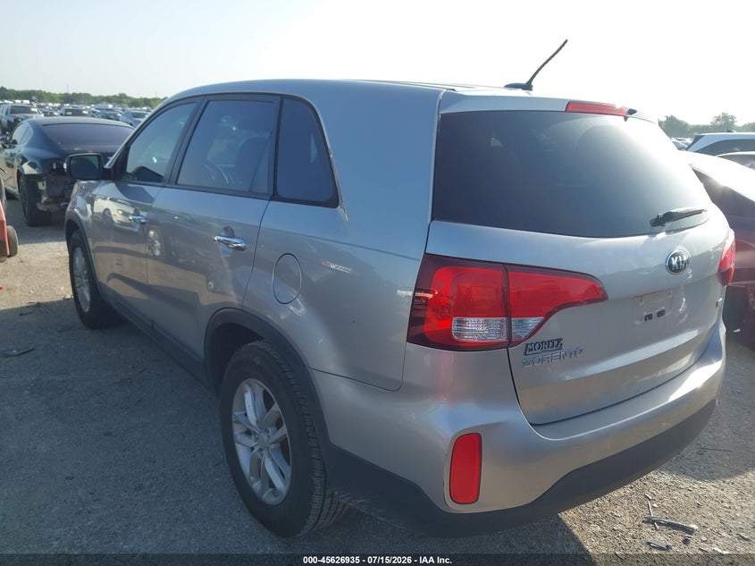 2015 Kia Sorento VIN 5XYKT3A61FG630827 IAAI salvage auction — NORMAL WEAR, Original (Texas), sold $1,050 on 2026-07-28 (photo 3)
