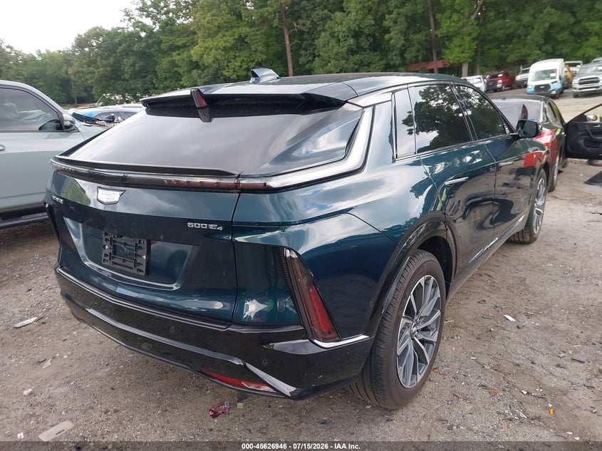 2024 Cadillac Lyriq VIN 1GYKPVRL3RZ134230 IAAI salvage auction — FRONT END, Salvage Title, sold $13,300 on 2026-08-20 (photo 4)