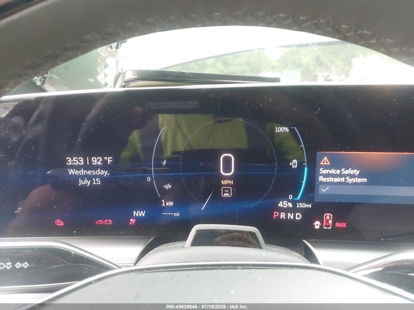 2024 Cadillac Lyriq VIN 1GYKPVRL3RZ134230 IAAI salvage auction — FRONT END, Salvage Title, sold $13,300 on 2026-08-20 (photo 7)