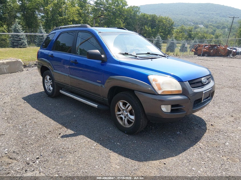 2007 Kia Sportage VIN KNDJE723X77446325 IAAI salvage auction — NORMAL WEAR, Clear (New Jersey), sold $475 on 2026-07-30 (photo 1)