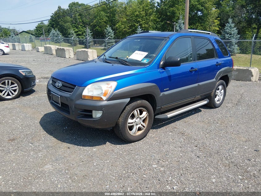 2007 Kia Sportage VIN KNDJE723X77446325 IAAI salvage auction — NORMAL WEAR, Clear (New Jersey), sold $475 on 2026-07-30 (photo 2)