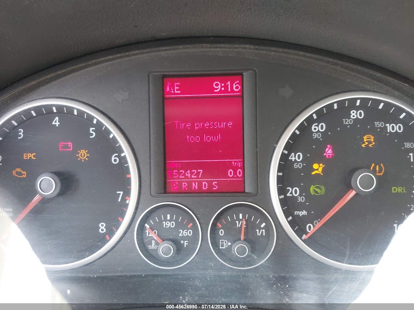 2009 Volkswagen Tiguan VIN WVGBV75N29W539460 IAAI salvage auction — NORMAL WEAR, Clear (California), sold $200 on 2026-08-06 (photo 7)