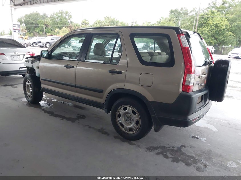 2006 Honda Cr-v VIN SHSRD78586U435260 IAAI salvage auction — NORMAL WEAR, Clear (Florida), sold $25 on 2026-07-22 (photo 3)