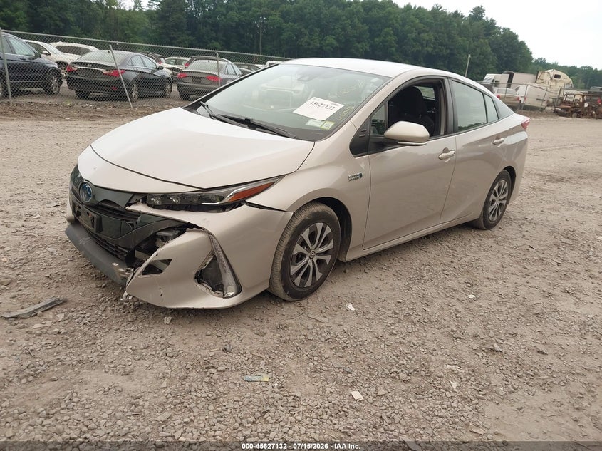 2021 Toyota Prius VIN JTDKAMFP8M3186599 IAAI salvage auction — FRONT END, Salvage Title, sold $5,900 on 2026-07-21 (photo 2)