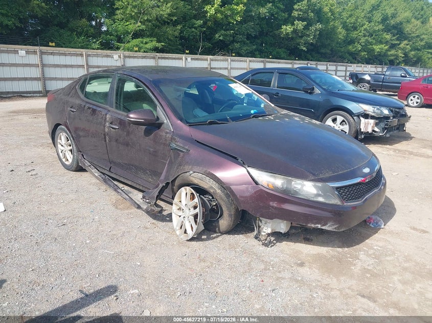2013 Kia Optima VIN 5XXGM4A74DG244650 IAAI salvage auction — SIDE, Salvage Title, sold $25 on 2026-07-29 (photo 1)