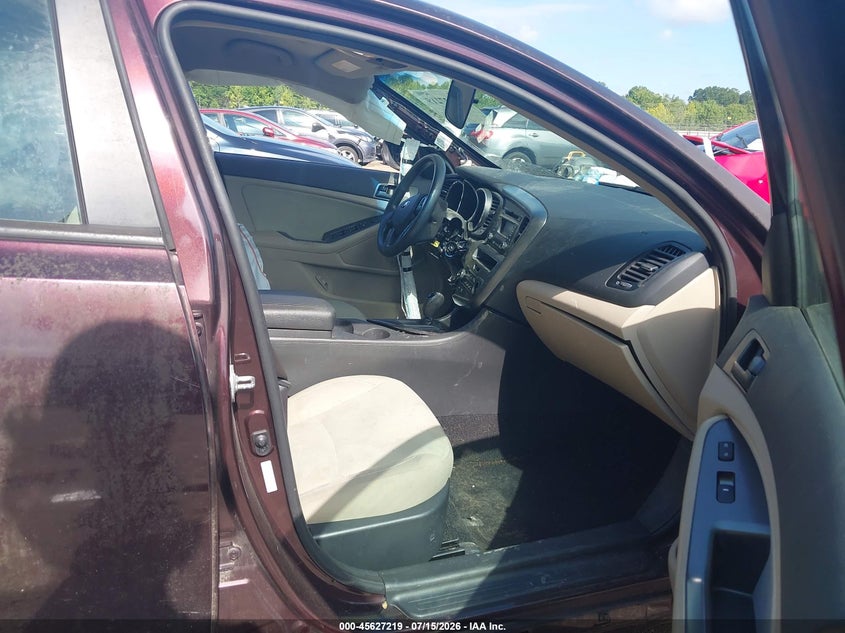 2013 Kia Optima VIN 5XXGM4A74DG244650 IAAI salvage auction — SIDE, Salvage Title, sold $25 on 2026-07-29 (photo 5)