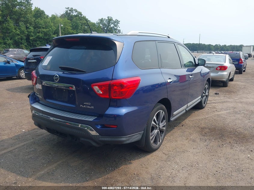 2018 Nissan Pathfinder VIN 5N1DR2MM1JC630671 IAAI salvage auction — SIDE, Salvage Title, sold $2,050 on 2026-07-24 (photo 4)