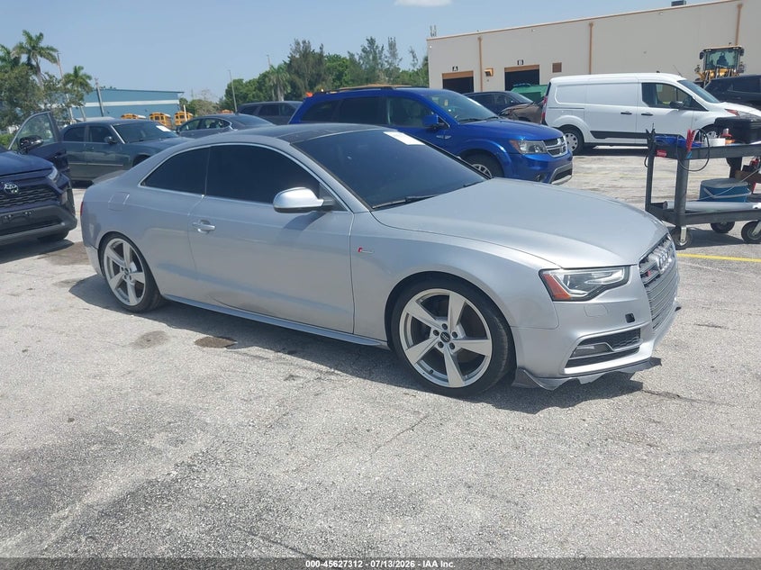2016 Audi S5 VIN WAUC4AFR8GA026554 IAAI salvage auction — ENGINE DAMAGE, Salvage (Florida), sold $1,350 on 2026-07-16 (photo 1)