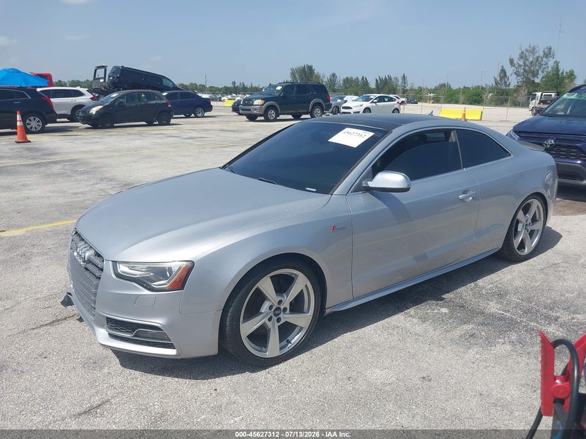 2016 Audi S5 VIN WAUC4AFR8GA026554 IAAI salvage auction — ENGINE DAMAGE, Salvage (Florida), sold $1,350 on 2026-07-16 (photo 2)