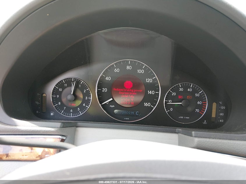 2005 Mercedes-benz E-klasse VIN WDBUF65J55A710550 IAAI salvage auction — RIGHT FRONT, Salvage (Louisiana), sold $1,000 on 2026-08-26 (photo 7)