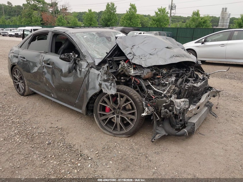 2022 Audi S4 VIN WAUC4BF47NA031722 IAAI salvage auction — FRONT END, Mv-907A (New York), sold $2,850 on 2026-07-31 (photo 1)