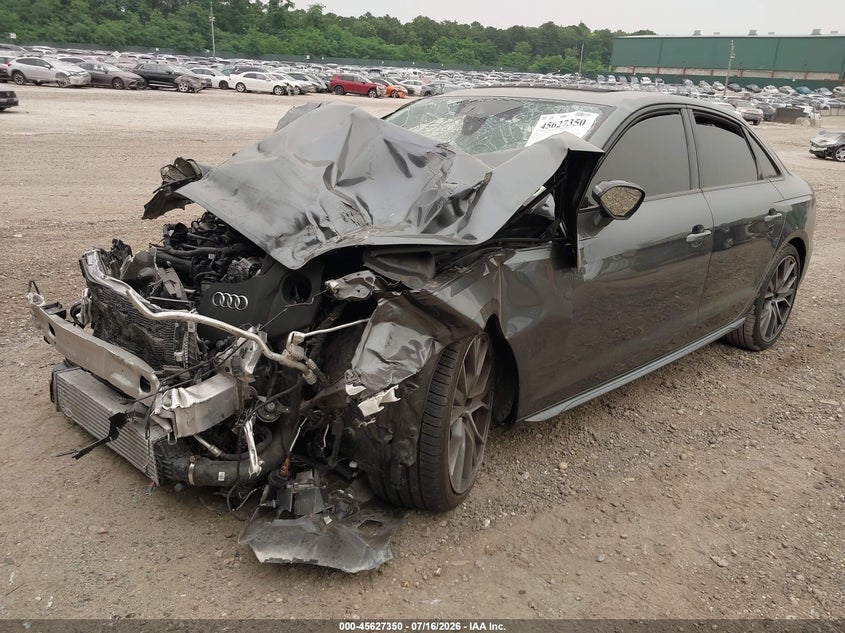 2022 Audi S4 VIN WAUC4BF47NA031722 IAAI salvage auction — FRONT END, Mv-907A (New York), sold $2,850 on 2026-07-31 (photo 2)