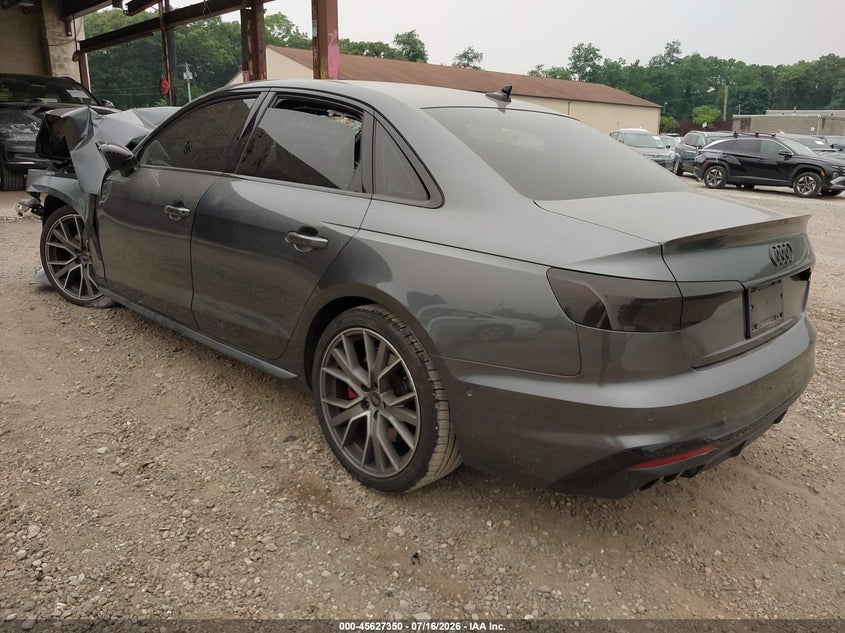 2022 Audi S4 VIN WAUC4BF47NA031722 IAAI salvage auction — FRONT END, Mv-907A (New York), sold $2,850 on 2026-07-31 (photo 3)