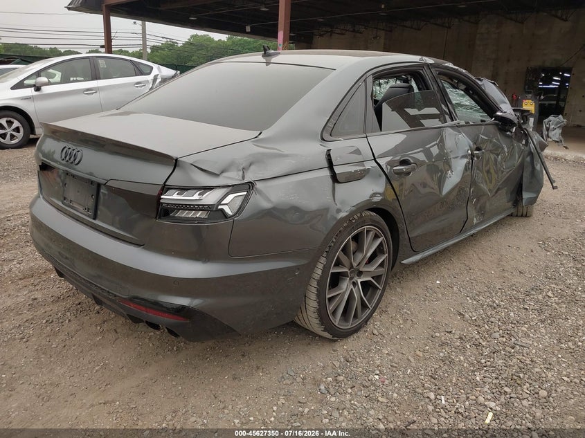 2022 Audi S4 VIN WAUC4BF47NA031722 IAAI salvage auction — FRONT END, Mv-907A (New York), sold $2,850 on 2026-07-31 (photo 4)