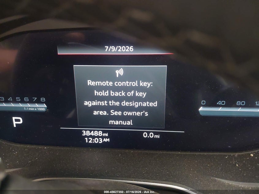 2022 Audi S4 VIN WAUC4BF47NA031722 IAAI salvage auction — FRONT END, Mv-907A (New York), sold $2,850 on 2026-07-31 (photo 7)