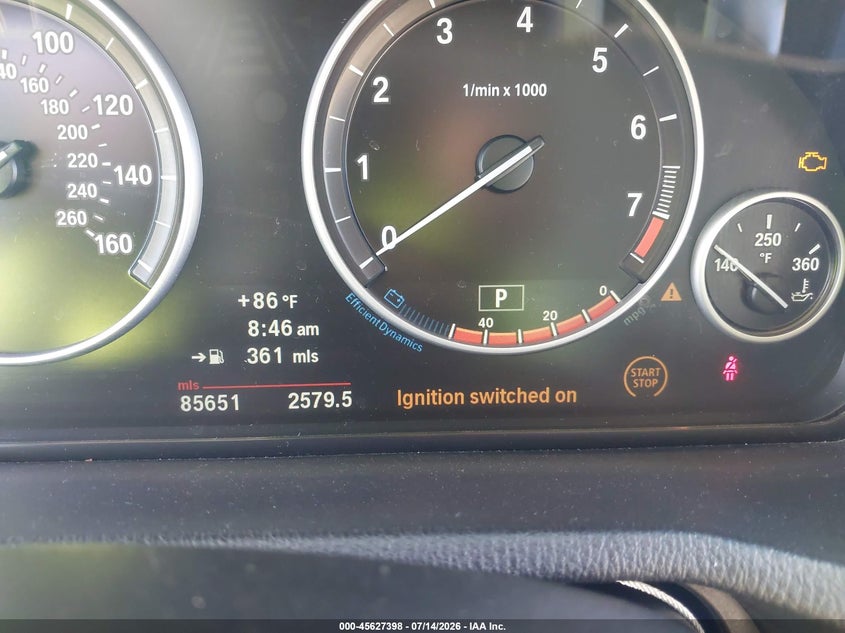 2013 BMW X3 VIN 5UXWX9C58D0A11188 IAAI salvage auction — NORMAL WEAR, Clear - Dealer Only (California), sold $500 on 2026-07-29 (photo 7)