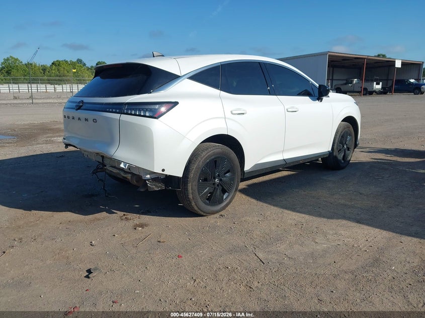 2025 Nissan Murano VIN 5N1AZ3BS7SC105996 IAAI salvage auction — REAR END, Salvage Title, sold $50 on 2026-10-02 (photo 4)