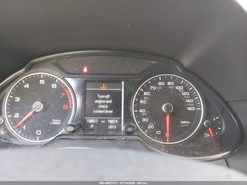 2015 Audi Q5 VIN WA1LFAFP1FA107951 IAAI salvage auction — NORMAL WEAR, Clear (Virginia), sold $25 on 2026-07-21 (photo 7)