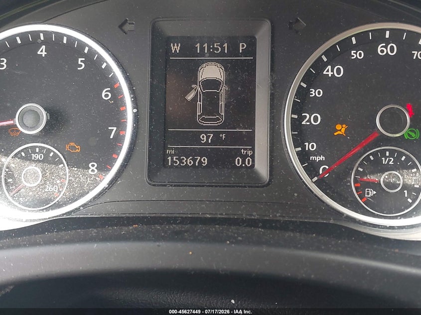2013 Volkswagen Tiguan VIN WVGAV3AX1DW571563 IAAI salvage auction — RIGHT SIDE, Rebuildable (Florida), sold $900 on 2026-08-11 (photo 7)