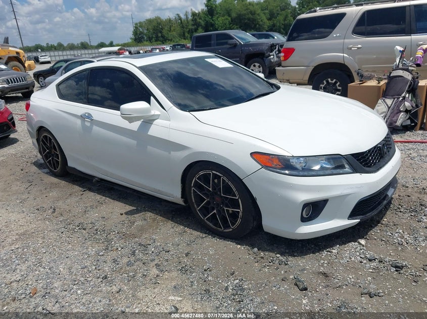 2014 Honda Accord VIN 1HGCT2B81EA007951 IAAI salvage auction — LEFT FRONT, Salvage Title, sold $1,350 on 2026-10-07 (photo 1)