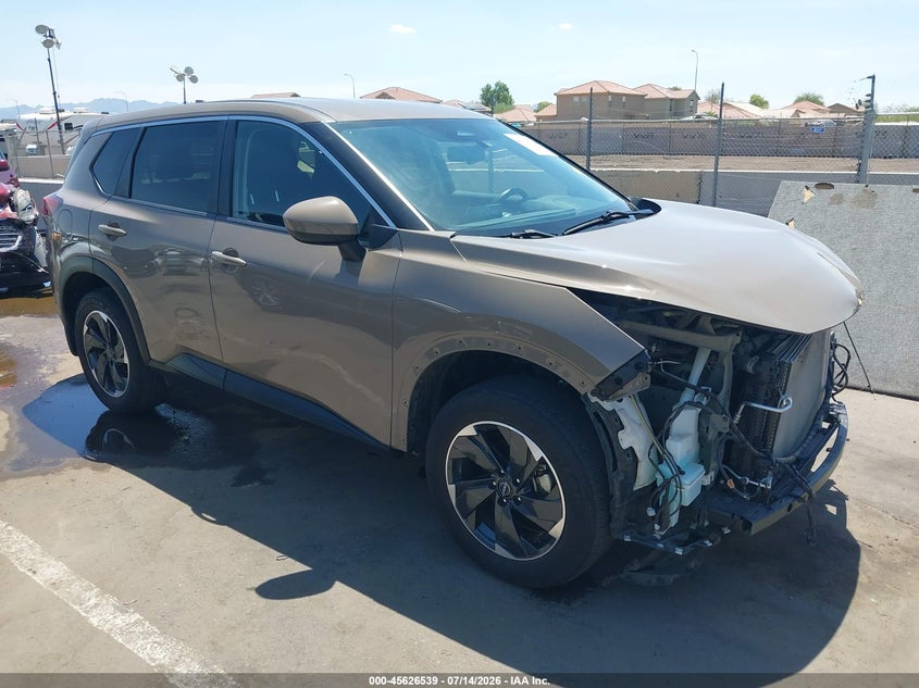 2024 Nissan Rogue VIN JN8BT3BB6RW444868 IAAI salvage auction — LEFT FRONT, Salvage Title, sold $5,700 on 2026-08-02 (photo 1)