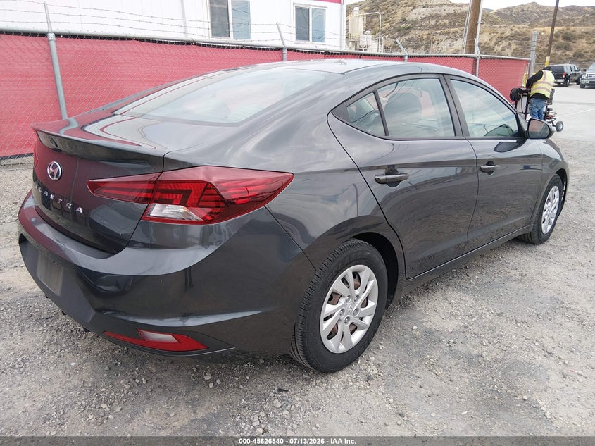 2020 Hyundai Elantra VIN 5NPD74LF4LH612424 IAAI salvage auction — REAR END, SF97 (California), sold $9,300 on 2026-08-25 (photo 4)