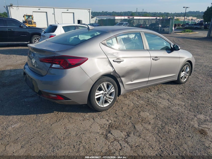 2020 Hyundai Elantra VIN KMHD84LF2LU086793 IAAI salvage auction — RIGHT REAR, Salvage Title, sold $2,000 on 2026-07-24 (photo 4)