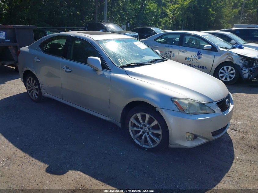 2007 Lexus Is 250 VIN JTHCK262375012120 IAAI salvage auction — NORMAL WEAR, Clear (Virginia), sold $425 on 2026-07-22 (photo 1)