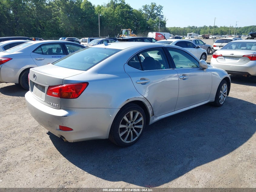 2007 Lexus Is 250 VIN JTHCK262375012120 IAAI salvage auction — NORMAL WEAR, Clear (Virginia), sold $425 on 2026-07-22 (photo 4)