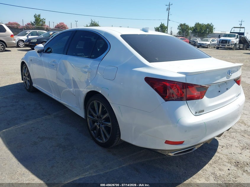 2015 Lexus Gs VIN JTHBE1BL3FA015780 IAAI salvage auction — THEFT, Salvage (California), sold $7,000 on 2026-07-30 (photo 3)