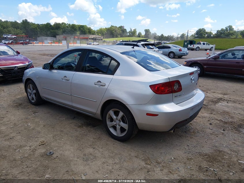 2005 Mazda 3 VIN JM1BK12F951306058 IAAI salvage auction — NORMAL WEAR, Clear (Tennessee), sold $775 on 2026-07-22 (photo 3)
