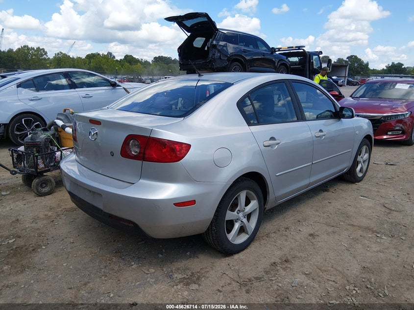 2005 Mazda 3 VIN JM1BK12F951306058 IAAI salvage auction — NORMAL WEAR, Clear (Tennessee), sold $775 on 2026-07-22 (photo 4)