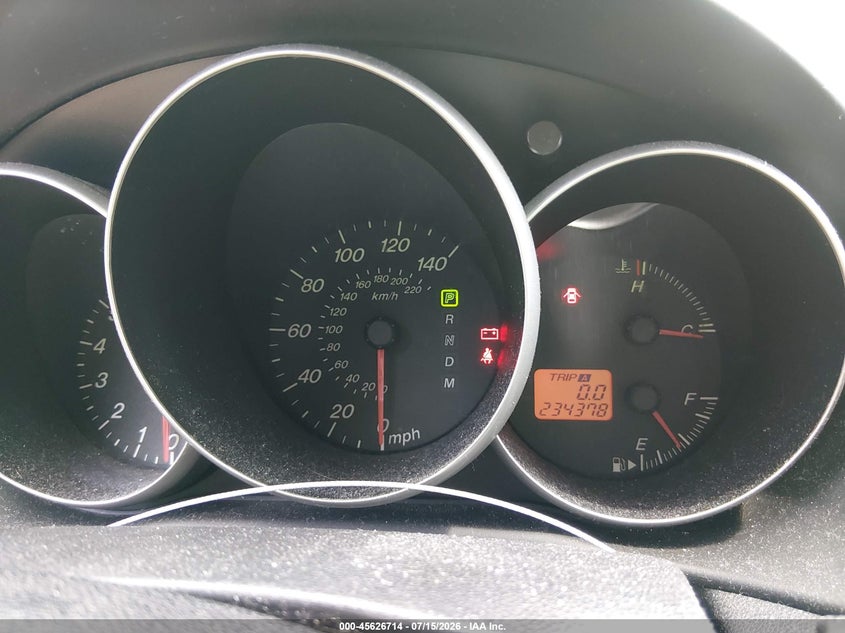 2005 Mazda 3 VIN JM1BK12F951306058 IAAI salvage auction — NORMAL WEAR, Clear (Tennessee), sold $775 on 2026-07-22 (photo 7)