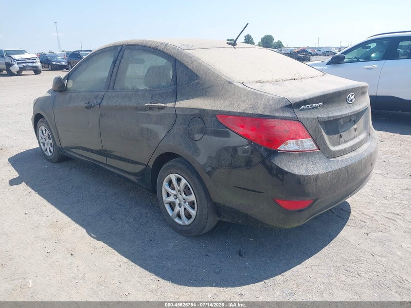 2012 Hyundai Accent VIN KMHCT4AE0CU168252 IAAI salvage auction — NORMAL WEAR, Clear (Arkansas), sold $625 on 2026-07-29 (photo 3)