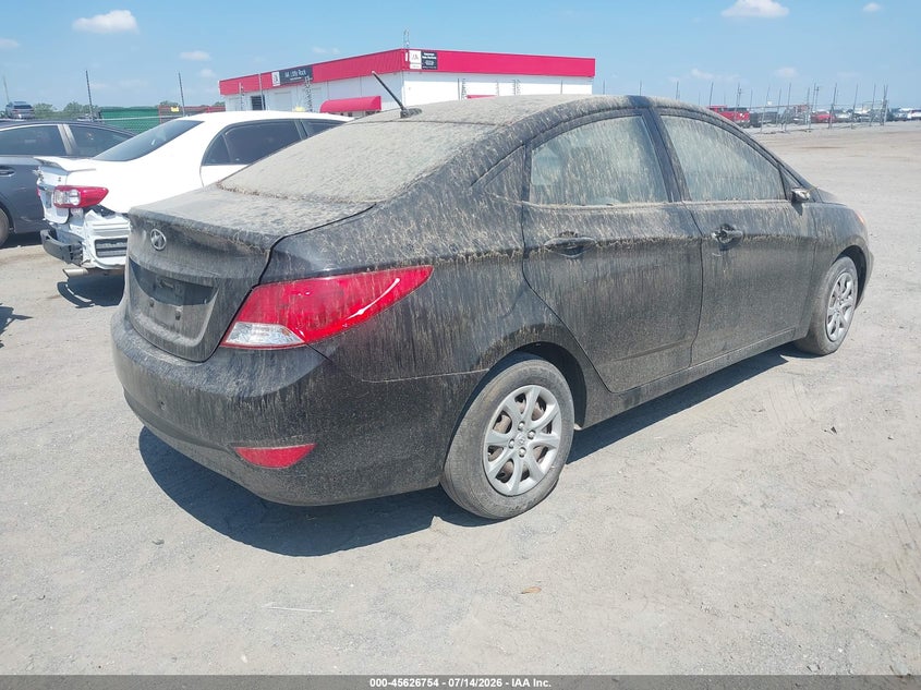 2012 Hyundai Accent VIN KMHCT4AE0CU168252 IAAI salvage auction — NORMAL WEAR, Clear (Arkansas), sold $625 on 2026-07-29 (photo 4)