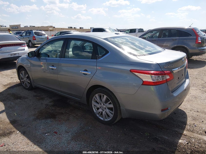 2013 Nissan Sentra VIN 3N1AB7AP4DL623300 IAAI salvage auction — NORMAL WEAR, Salvage Title, sold $300 on 2026-07-17 (photo 3)