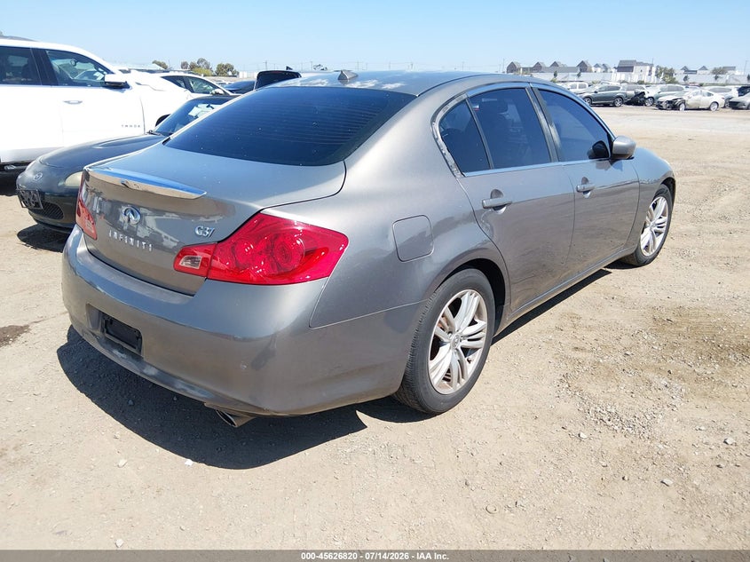 2013 Infiniti G VIN JN1CV6AP6DM301984 IAAI salvage auction — LEFT & RIGHT, Salvage (California), sold $425 on 2026-07-27 (photo 4)
