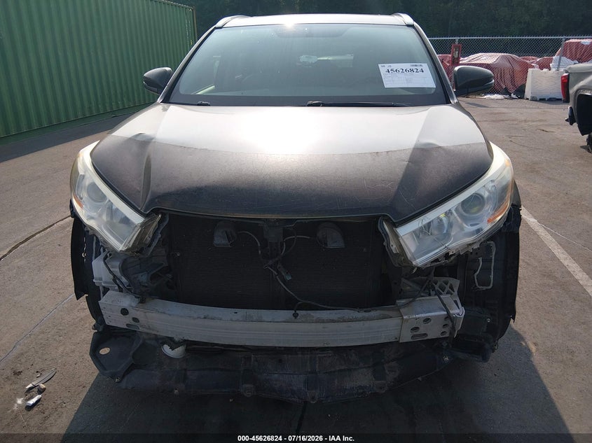 2014 Toyota Highlander VIN 5TDKKRFH2ES018475 IAAI salvage auction — FRONT END, Salvage Title, sold $4,500 on 2026-07-30 (photo 6)