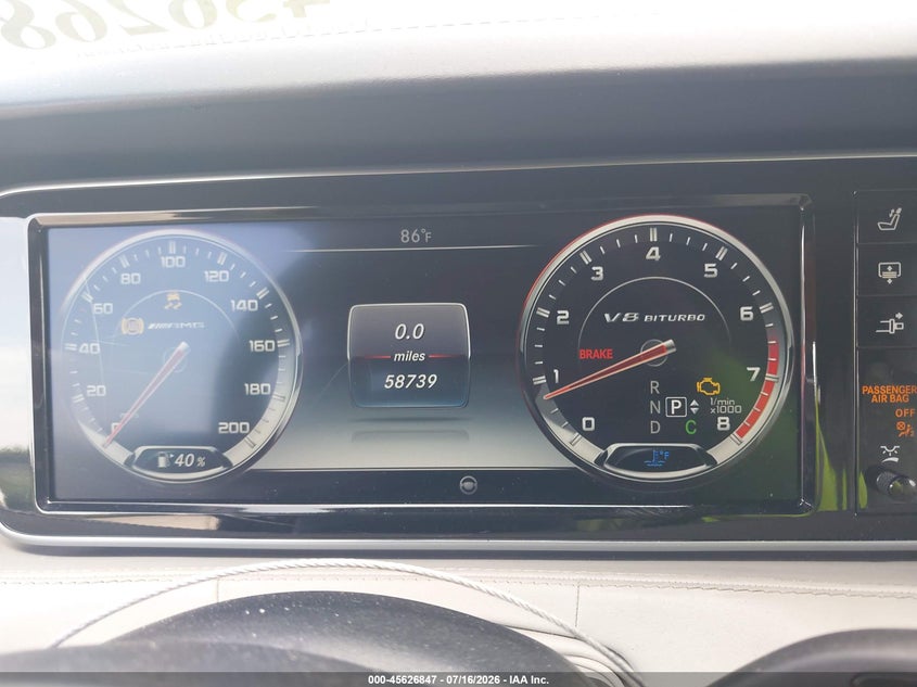 2016 Mercedes-benz VIN WDDXJ7JB6GA012099 IAAI salvage auction — FRONT END, Rebuildable (Florida), sold $27,500 on 2026-08-13 (photo 7)